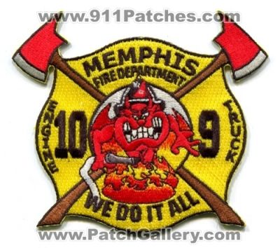Memphis Fire Department Engine 10 Truck 9 (Tennessee)
Scan By: PatchGallery.com
Keywords: dept. mfd company station