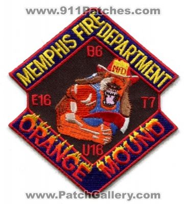 Memphis Fire Department Engine 16 Truck 7 Unit 16 Battalion 6 Patch (Tennessee)
Scan By: PatchGallery.com
Keywords: dept. mfd e16 t7 u16 b8 orange mound company co. station