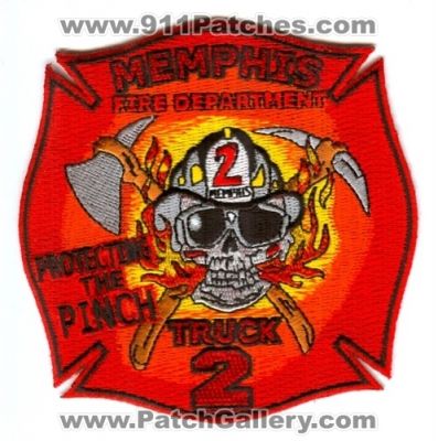 Memphis Fire Department Truck 2 Patch (Tennessee)
Scan By: PatchGallery.com
Keywords: dept. mfd company station protecting the pinch