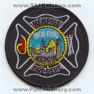 Memphis Fire Department Highrise Rescue Patch (Tennessee)
Scan By: PatchGallery.com
Keywords: dept. mfd company co. station