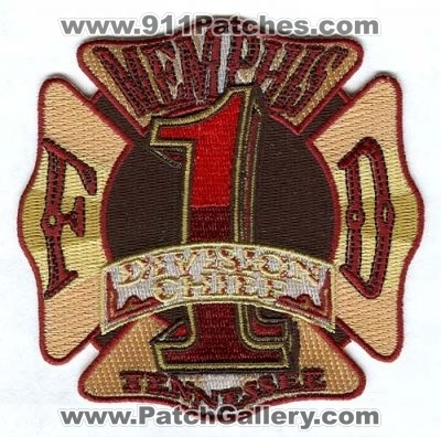 Memphis Fire Department Division Chief 1 Patch (Tennessee)
Scan By: PatchGallery.com
Keywords: dept. mfd
