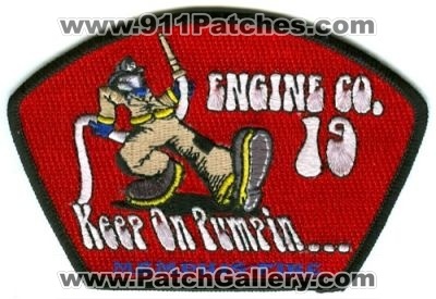 Memphis Fire Department Engine 19 (Tennessee)
Scan By: PatchGallery.com
Keywords: dept. mfd company station co. keep on pumpin...