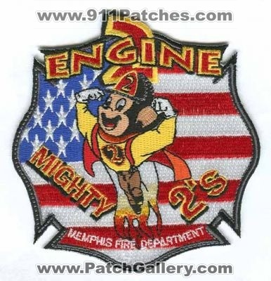 Memphis Fire Department Engine 2 (Tennessee)
Scan By: PatchGallery.com
Keywords: dept. mfd company station mighty mouse 2's 2s