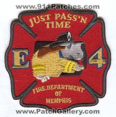 Memphis Fire Department Engine 4 Patch (Tennessee)
Scan By: PatchGallery.com
Keywords: dept. mfd company co. station of e4 just passn time
