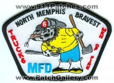 Memphis Fire Department Truck 6 Patch (Tennessee)
Scan By: PatchGallery.com
Keywords: dept. mfd company co. station north bravest men of