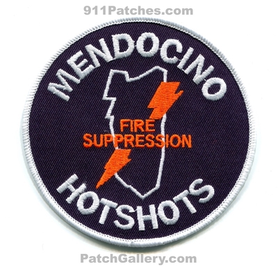Mendocino HotShots Fire Suppression Forest Fire Wildfire Wildland Patch (California)
Scan By: PatchGallery.com
