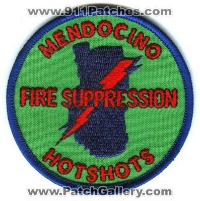 Mendocino Hotshots Fire Suppression Patch (California)
Scan By: PatchGallery.com
Keywords: forest fire wildfire wildland