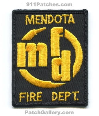 Mendota Fire Department Patch (Illinois)
Scan By: PatchGallery.com
Keywords: dept.
