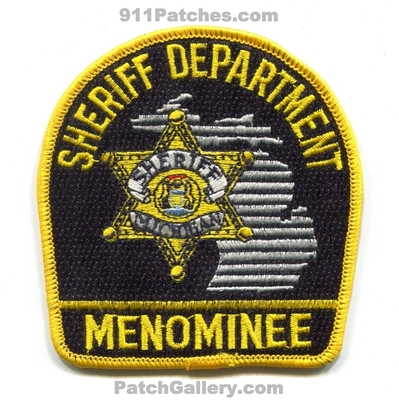 Menominee County Sheriffs Department Patch (Michigan)
Scan By: PatchGallery.com
Keywords: co. office dept.