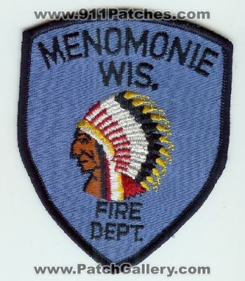 Menomonie Fire Department (Wisconsin)
Thanks to Mark C Barilovich for this scan.
Keywords: dept. wis.