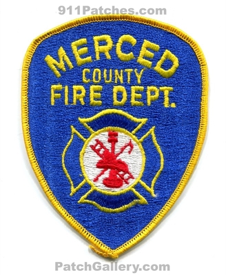 Merced County Fire Department Patch (California)
Scan By: PatchGallery.com
Keywords: co. dept.