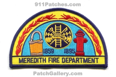 Meredith Fire Department Patch (New Hampshire)
Scan By: PatchGallery.com
Keywords: dept. 1859 1895