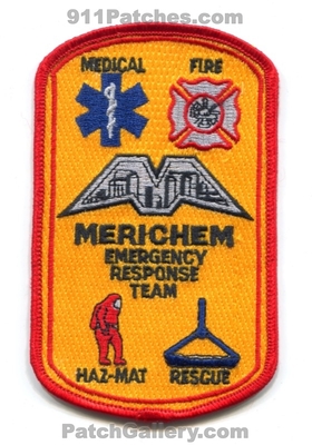 Merichem Company Emergency Response Team ERT Patch (Texas)
Scan By: PatchGallery.com
Keywords: co. fire medical hazmat hazardous materials haz-mat rescue ems oil gas chemical industrial plant