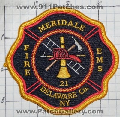 Meridale Fire EMS Department (New York)
Thanks to swmpside for this picture.
Keywords: dept. 21 delaware co. county ny