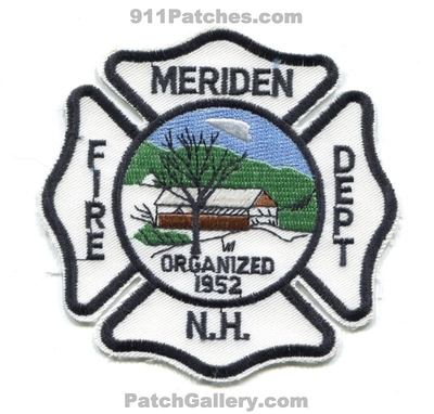 Meriden Fire Department Patch (New Hampshire)
Scan By: PatchGallery.com
Keywords: dept. organized 1952