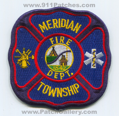 Meridian Township Fire Department Patch (Michigan)
Scan By: PatchGallery.com
Keywords: twp. dept. 1842