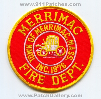 Merrimac Fire Department Patch (Massachusetts)
Scan By: PatchGallery.com
Keywords: town of dept. mass. inc. 1876