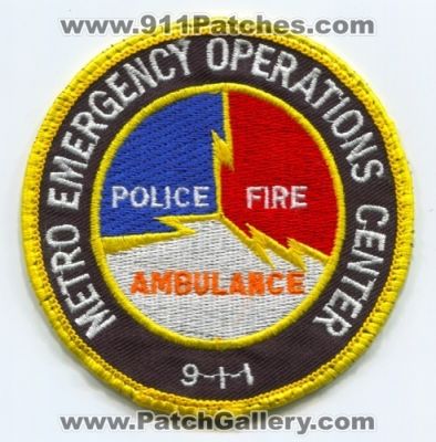 Metro Emergency Operations Center 911 (West Virginia)
Scan By: PatchGallery.com
Keywords: eoc communications 9-1-1 dispatcher fire ambulance ems police