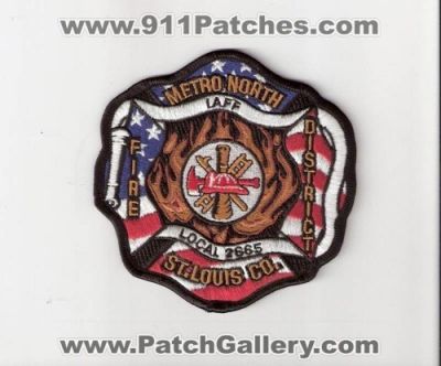 Metro North Fire District IAFF Local 2665 (Missouri)
Thanks to Bob Brooks for this scan.
Keywords: st. saint louis county co.