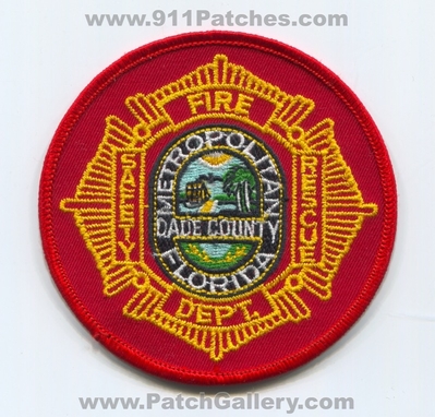 Metropolitan Dade County Fire Rescue Department Patch (Florida)
Scan By: PatchGallery.com
Keywords: co. dept. safety