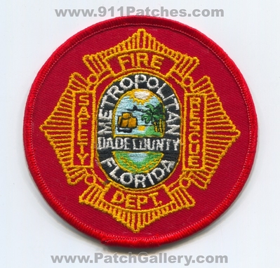 Metropolitan Dade County Fire Rescue Department Patch (Florida)
Scan By: PatchGallery.com
Keywords: co. dept. safety
