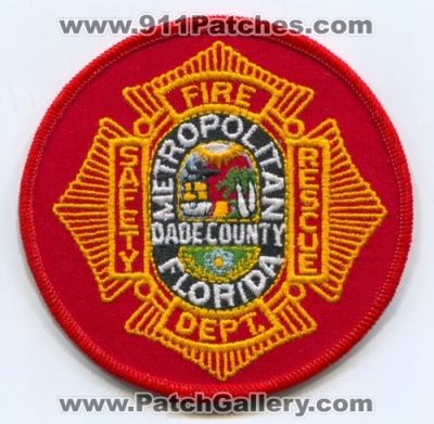 Metropolitan Dade County Fire Department (Florida)
Scan By: PatchGallery.com
Keywords: co. dept. rescue safety