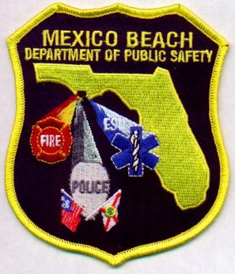 Mexico Beach Department of Public Safety
Thanks to EmblemAndPatchSales.com for this scan.
Keywords: florida dps police fire ems