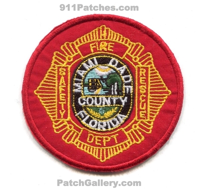 Miami Dade County Fire Rescue Department Patch (Florida)
Scan By: PatchGallery.com
Keywords: co. dept. safety