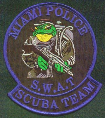 Miami Police S.W.A.T. Scuba Team
Thanks to EmblemAndPatchSales.com for this scan.
Keywords: florida swat dive