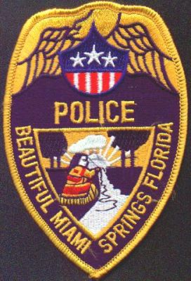 Miami Springs Police
Thanks to EmblemAndPatchSales.com for this scan.
Keywords: florida