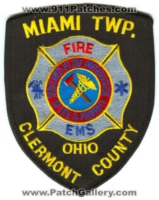 Miami Township Fire Department Clermont County Patch (Ohio)
Scan By: PatchGallery.com
Keywords: twp. dept. co.