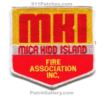 Mica Kidd Island Fire Assocation Inc Patch (Idaho)
Scan By: PatchGallery.com
Keywords: assoc. assn. inc. department dept. district dist.