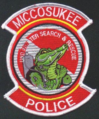 Miccosukee Police Underwater Search & Rescue
Thanks to EmblemAndPatchSales.com for this scan.
Keywords: florida dive sar