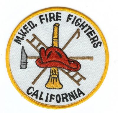Mid Valley Fire Dist
Thanks to PaulsFirePatches.com for this scan.
Keywords: california district mvfd fighters
