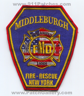Middleburgh Fire Rescue Department Patch (New York)
Scan By: PatchGallery.com
Keywords: dept. fdm mfd organized 1888