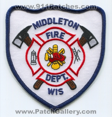 Middleton Fire Department Patch (Wisconsin)
Scan By: PatchGallery.com
Keywords: dept.
