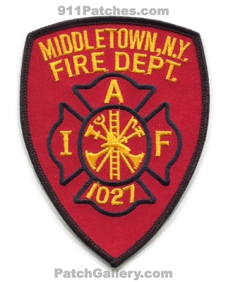 Middletown Fire Department IAFF Local 1027 Patch (New York)
Scan By: PatchGallery.com
Keywords: dept. i.a.f.f. union