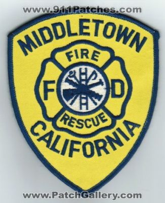 Middletown Fire Rescue Department (California)
Thanks to Paul Howard for this scan.
Keywords: dept. fd