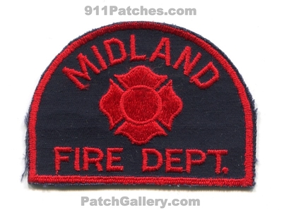 Midland Fire Department Patch (Michigan)
Scan By: PatchGallery.com
Keywords: dept.