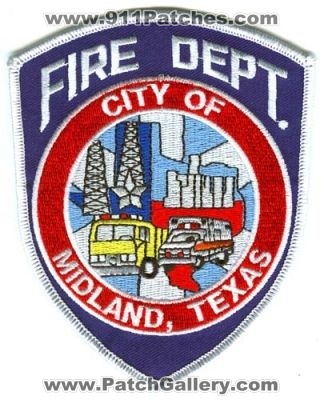Midland Fire Department (Texas)
Scan By: PatchGallery.com
Keywords: city of dept.