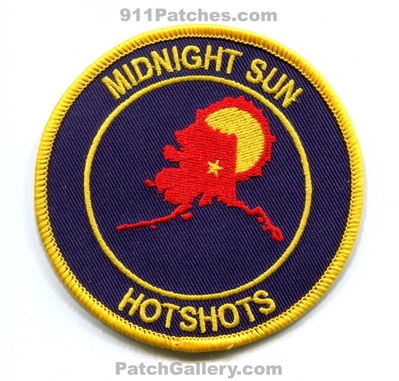 Midnight Sun HotShots Forest Fire Wildfire Wildland Patch (Alaska)
Scan By: PatchGallery.com
