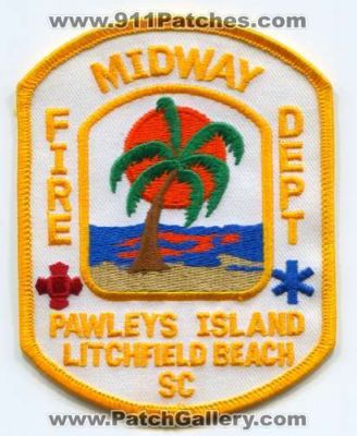 Midway Fire Department Patch (South Carolina)
Scan By: PatchGallery.com
Keywords: dept. pawleys island litchfield beach sc