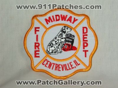 Midway Fire Department (Illinois)
Thanks to Walts Patches for this picture.
Keywords: dept. centreville il.