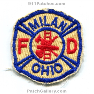 Milan Fire Department Patch (Ohio)
Scan By: PatchGallery.com
Keywords: dept. fd