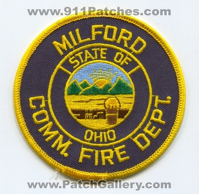 Milford Community Fire Department Patch (Ohio)
Scan By: PatchGallery.com
Keywords: comm. dept. state of