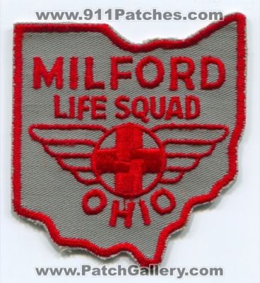 Milford Life Squad Patch (Ohio)
Scan By: PatchGallery.com
Keywords: ems