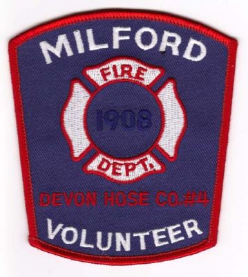 Milford Volunteer Fire Dept
Thanks to Michael J Barnes for this scan.
Keywords: connecticut department