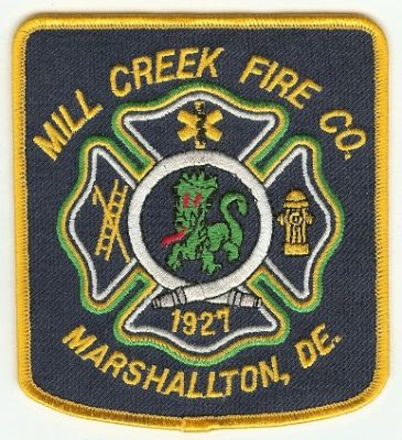 Mill Creek Fire Co
Thanks to PaulsFirePatches.com for this scan.
Keywords: delaware company marshallton