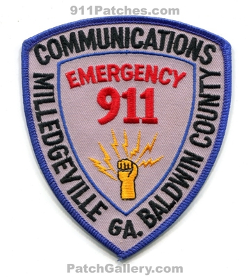 Milledgeville Baldwin County Communications Emergency 911 Patch (Georgia)
Scan By: PatchGallery.com
Keywords: co. dispatcher fire ems rescue department dept. police sheriffs office