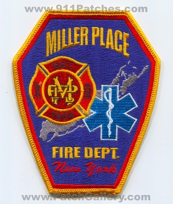 Miller Place Fire Department Patch (New York)
Scan By: PatchGallery.com
Keywords: dept. mfd est. 1952